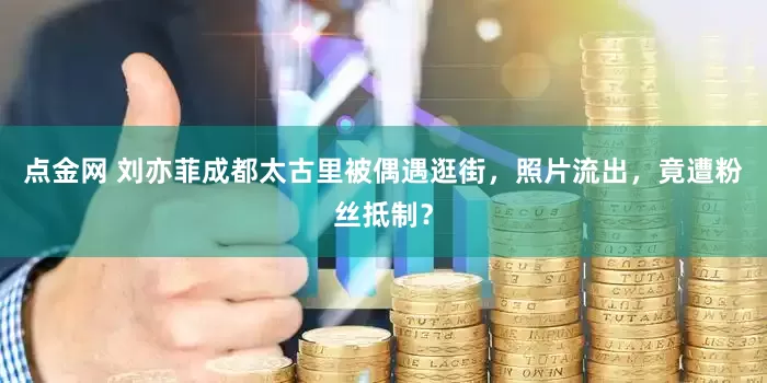点金网 刘亦菲成都太古里被偶遇逛街，照片流出，竟遭粉丝抵制？